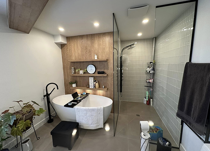 Rénovation de salle de bain Blainville.